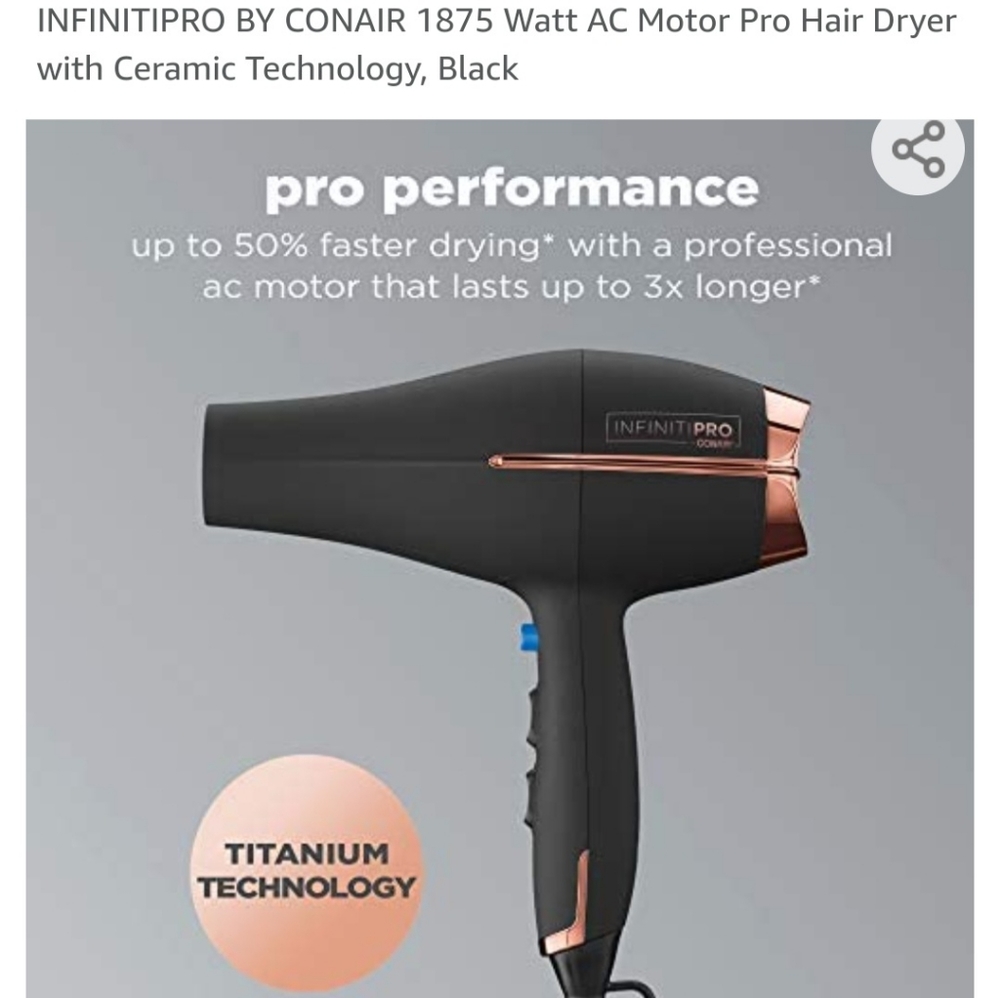 Infiniti pro hair dryer